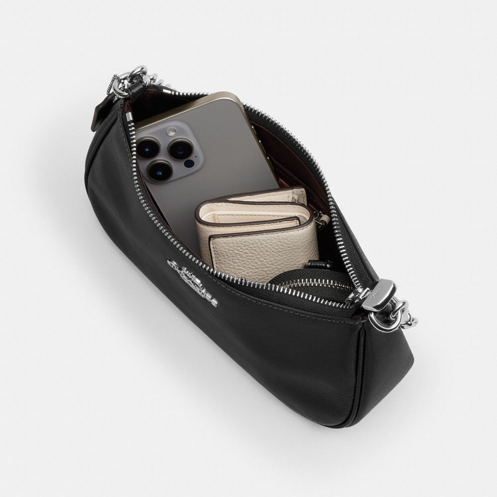 Coach Teri Shoulder Bag With Pouch Silver