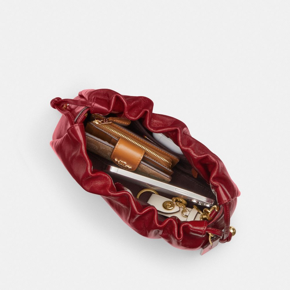 Coach Faye Shoulder Bag Gold Dark Cardinal