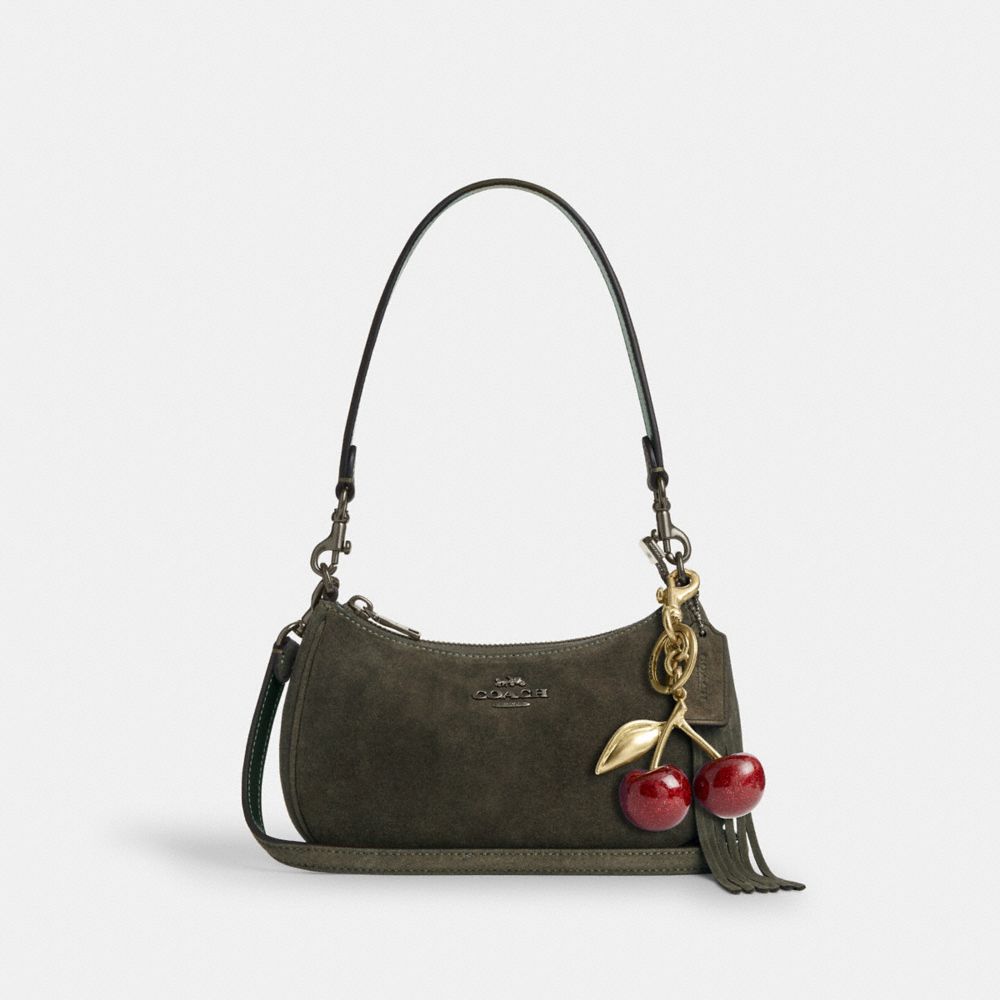 Coach Teri Mini Crossbody Bag Gunmetal Army Green