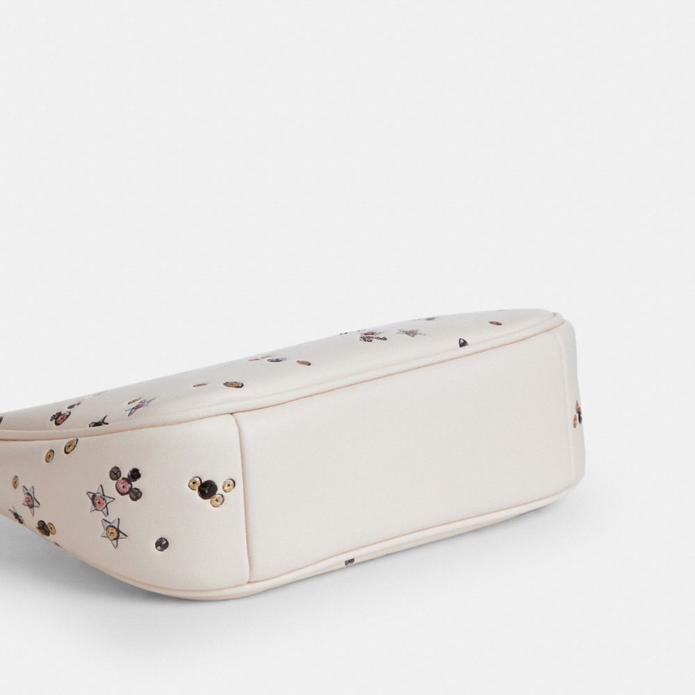 Coach Teri Mini Crossbody Bag With Star Print Silver Chalk Multi