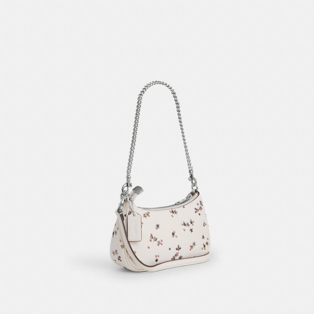 Coach Teri Mini Crossbody Bag With Star Print Silver Chalk Multi