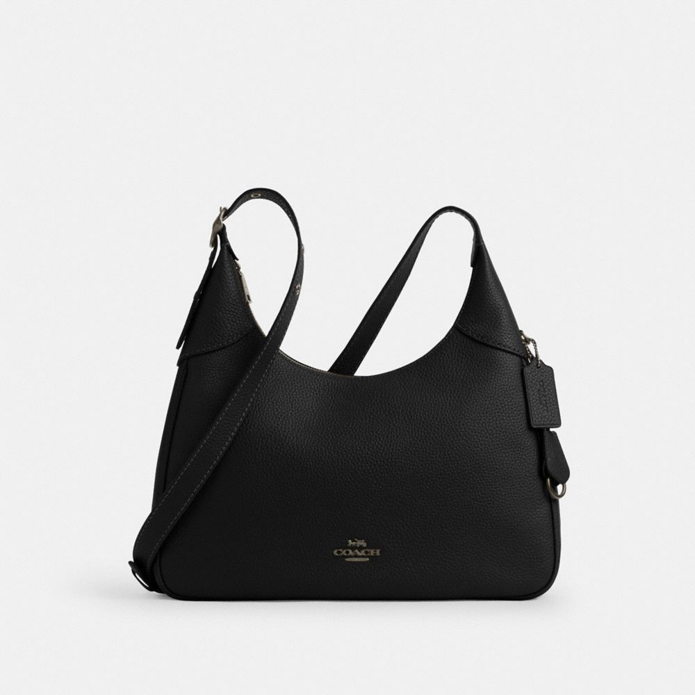 Coach Ella Shoulder Bag Gunmetal Black