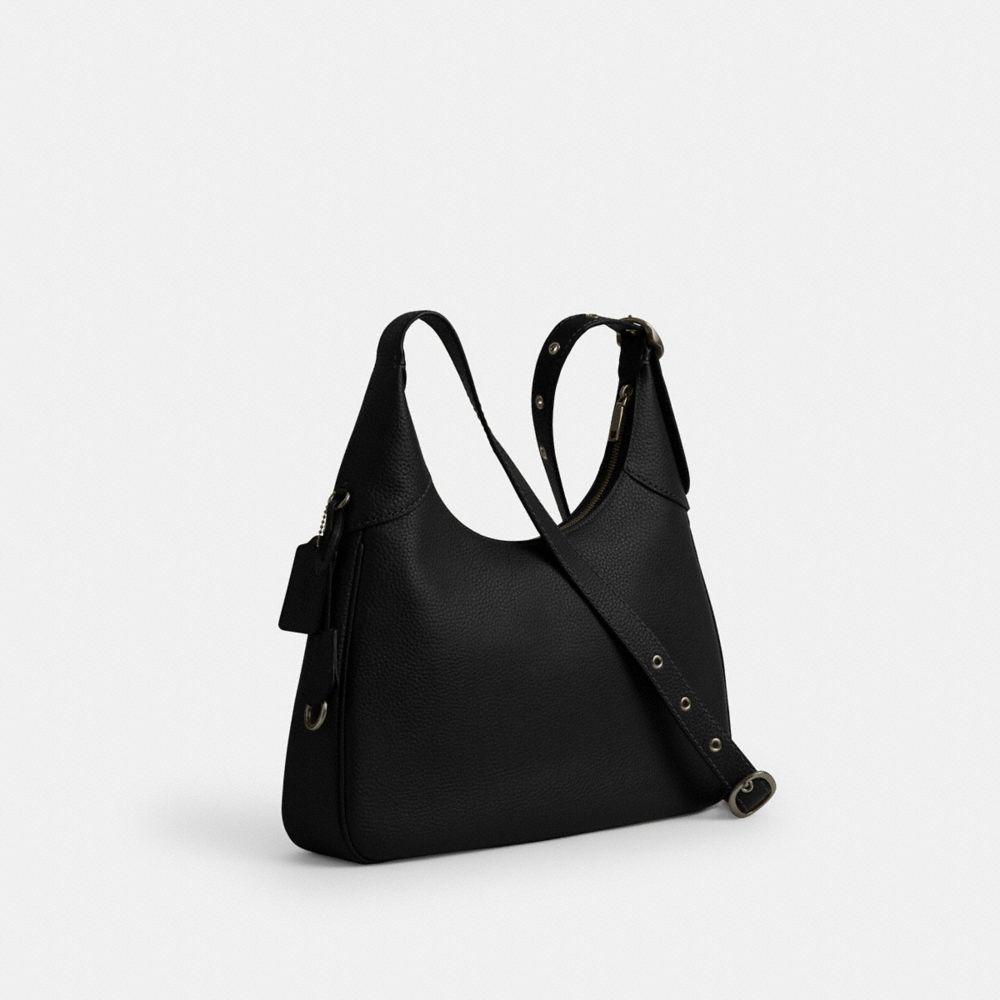 Coach Ella Shoulder Bag Gunmetal Black
