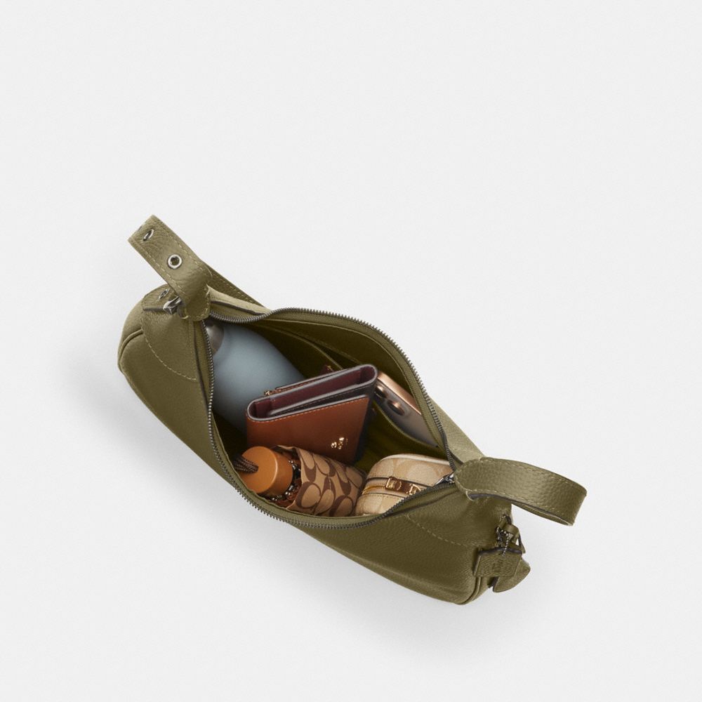 Coach Ella Shoulder Bag Gunmetal Olive