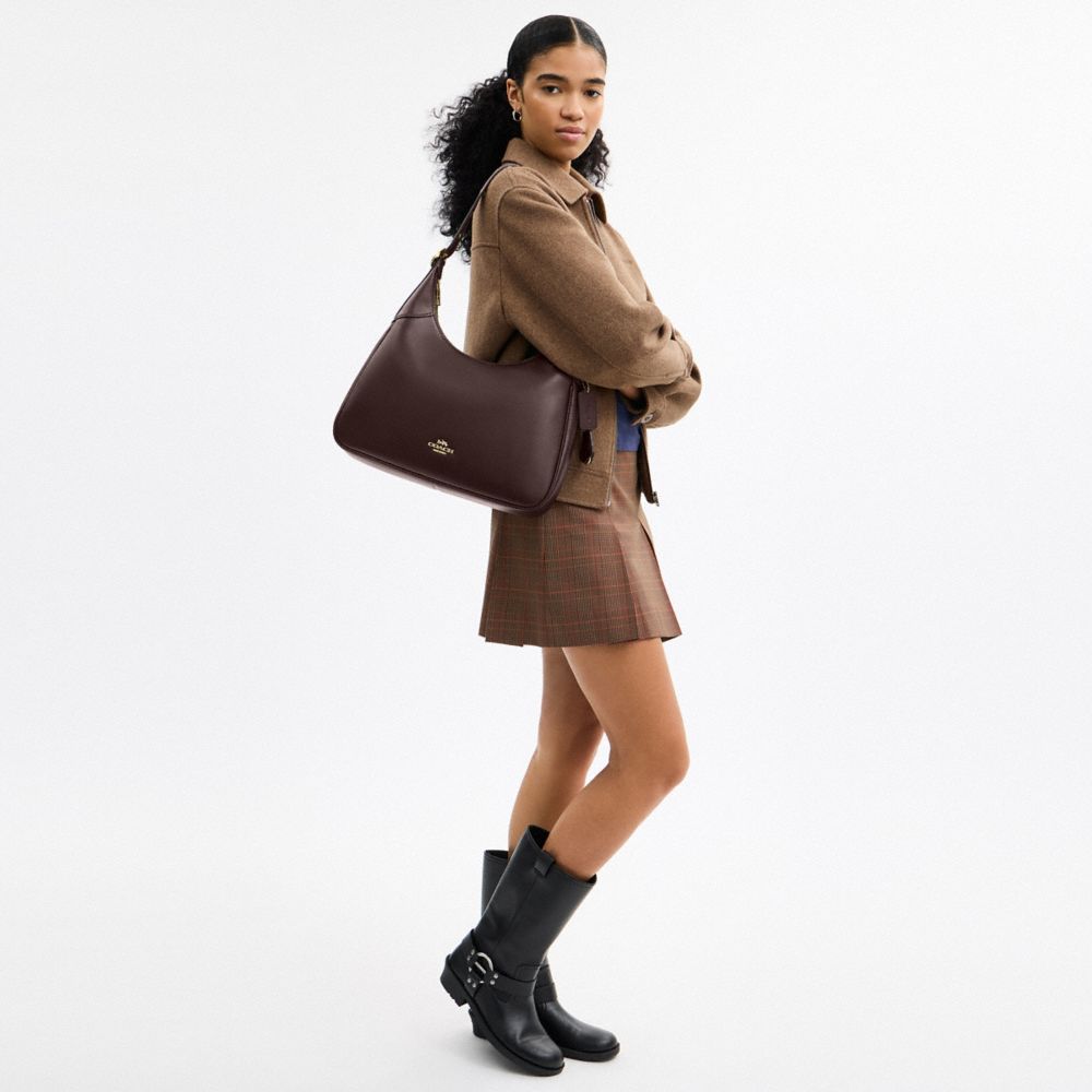 Coach Ella Shoulder Bag Gold Espresso