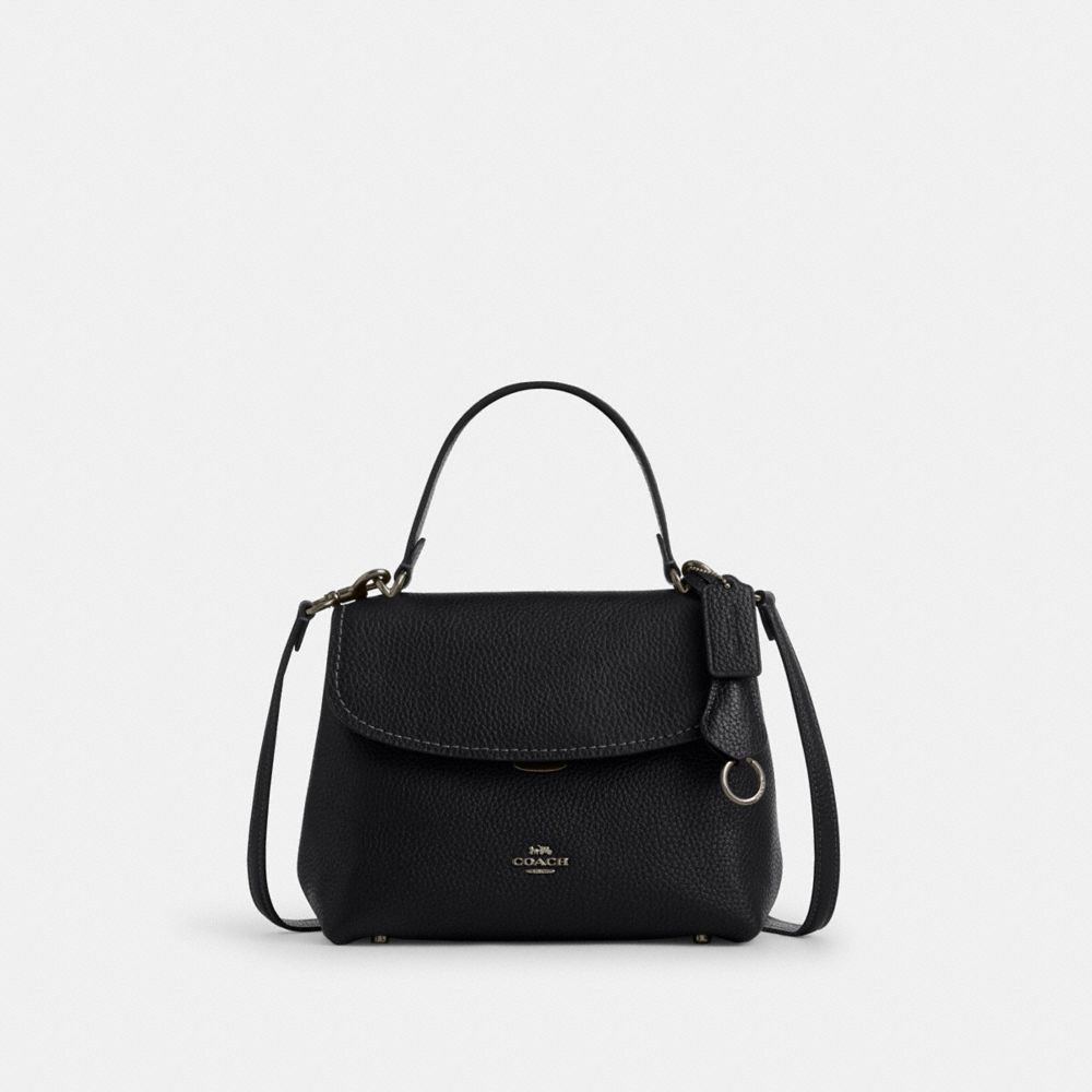 Coach Emory Top Handle Bag Gunmetal Black