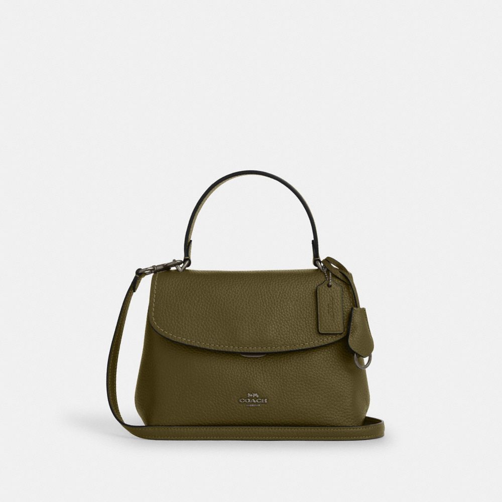 Coach Emory Top Handle Bag Gunmetal Olive
