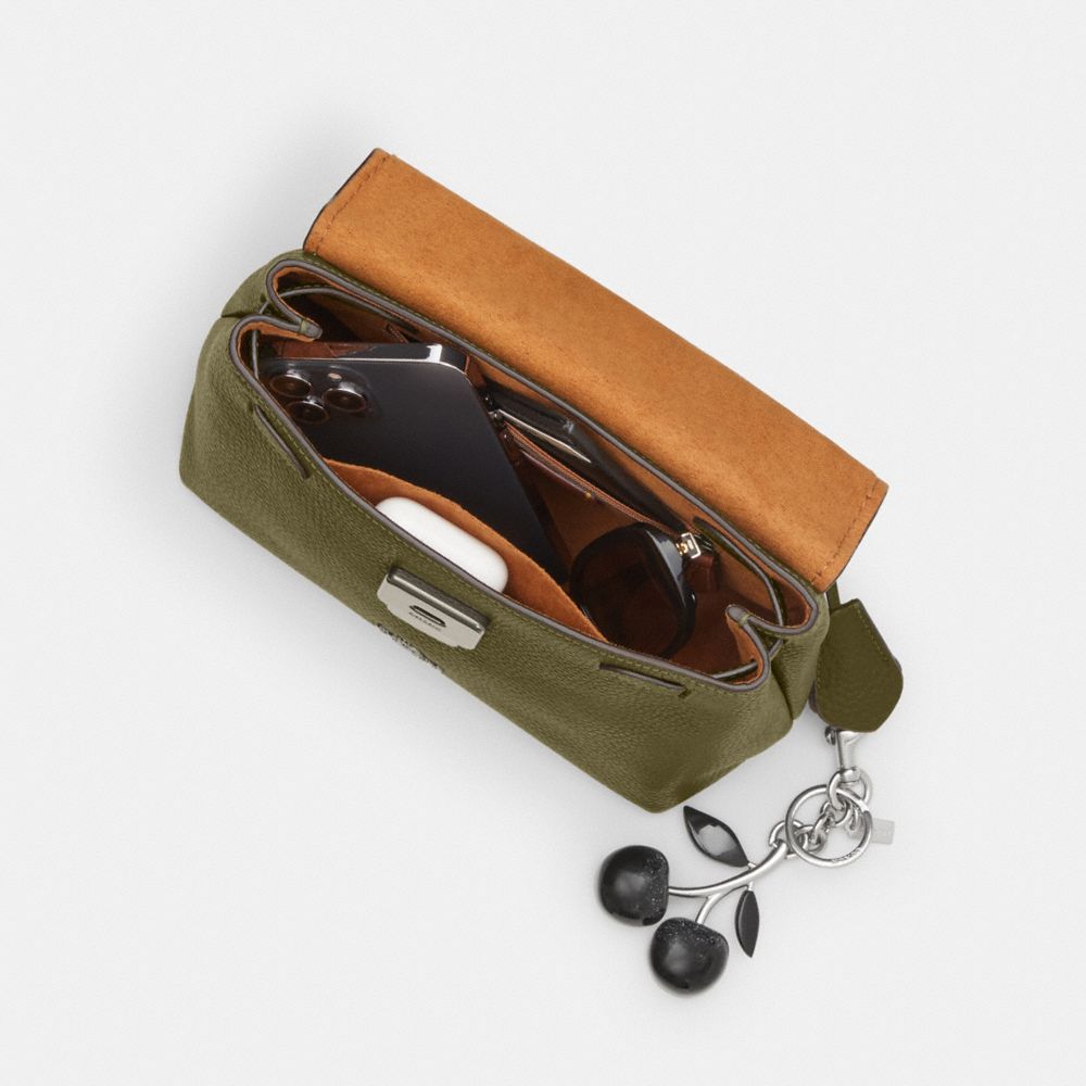 Coach Emory Top Handle Bag Gunmetal Olive