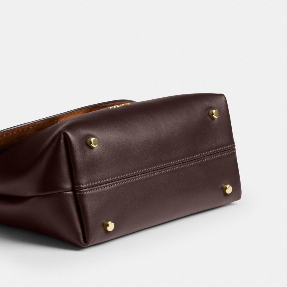 Coach Emory Top Handle Bag Gold Espresso