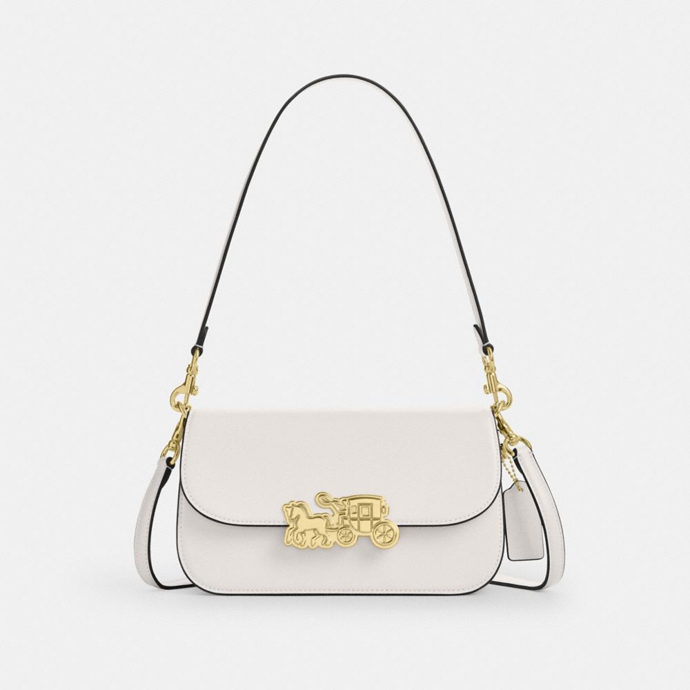 Coach Harper Shoulder Bag Gold Chalk