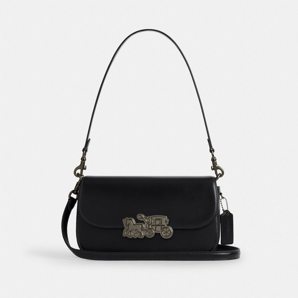 Coach Harper Shoulder Bag Gunmetal Black