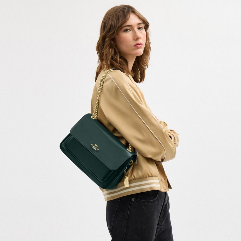 Coach Elodie Crossbody Bag Gold Dark Teal