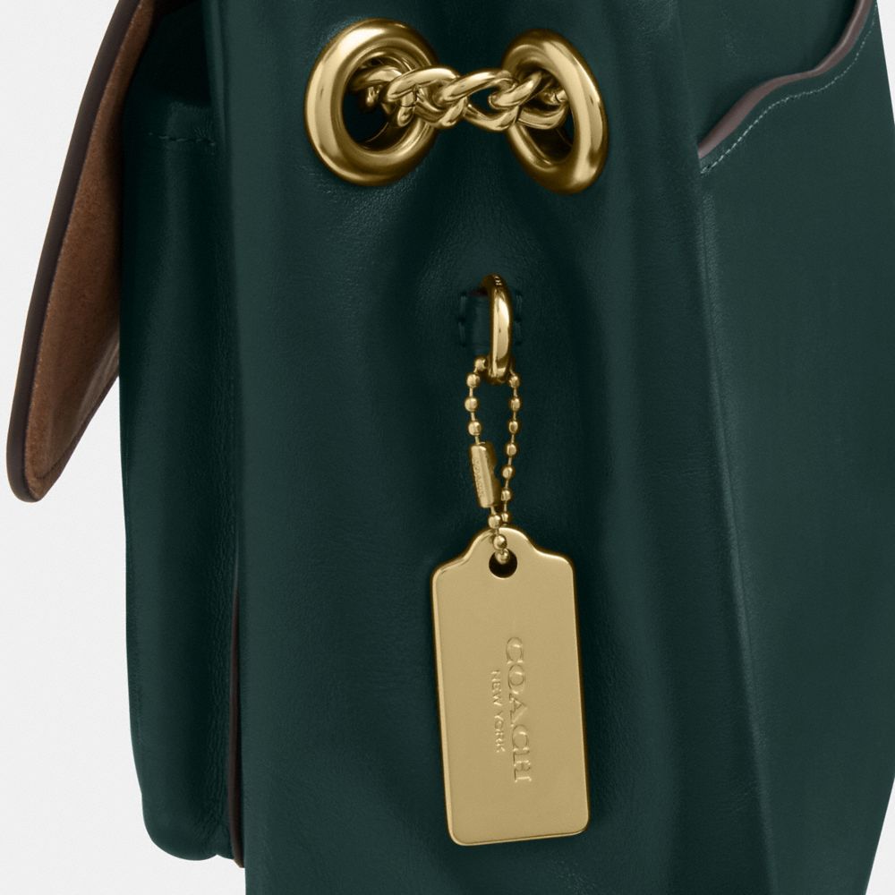 Coach Elodie Crossbody Bag Gold Dark Teal