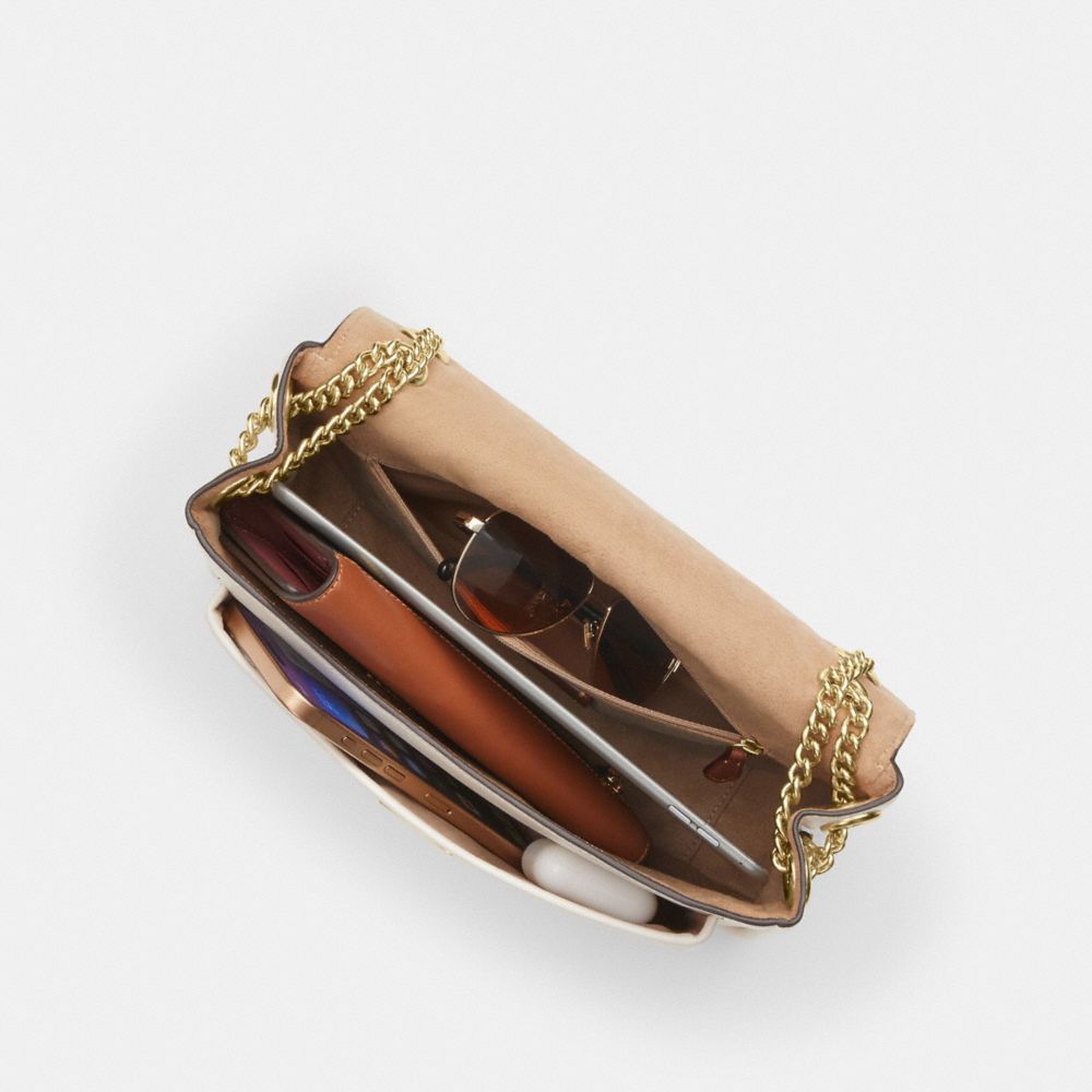 Coach Elodie Crossbody Bag Gold Chalk
