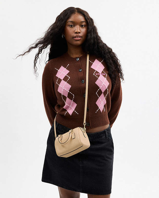 Mini Rowan Crossbody Bag In Signature Leather Pebbled Leather-Im-Oat Pebbled Leather-Im-Oat
