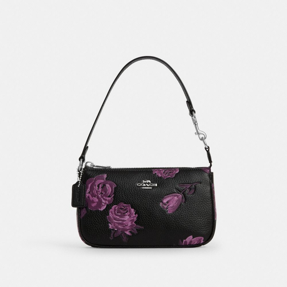 Coach Nolita 19 With Floral Print Sv Black Purple