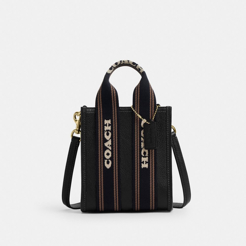 Coach Smith Mini Tote Bag Gold Black Multi