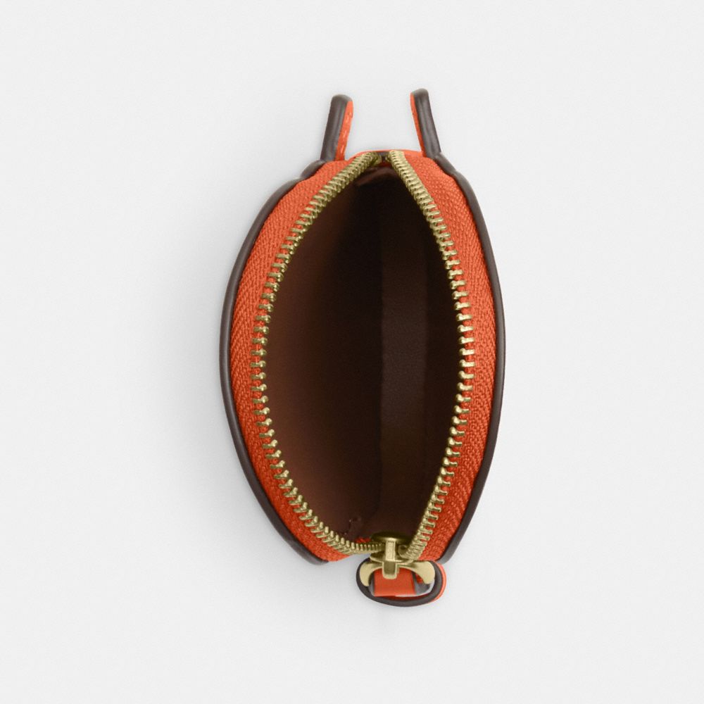 Coach Pumpkin Coin Case Im Bright Canyon