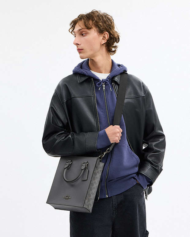 Dylan Tote Bag In Signature Canvas Signature Canvas-Qb-Grey-Charcoal Signature Canvas-Qb-Grey-Charcoal