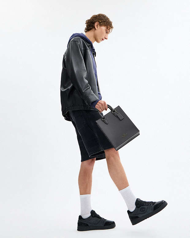 Dylan Tote Bag In Signature Canvas Signature Canvas-Qb-Grey-Charcoal Signature Canvas-Qb-Grey-Charcoal