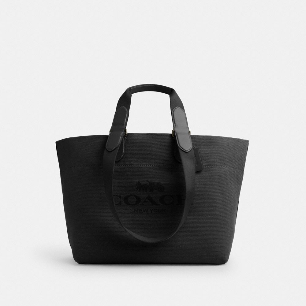 Coach Tour Tote Bag Gunmetal Black Multi