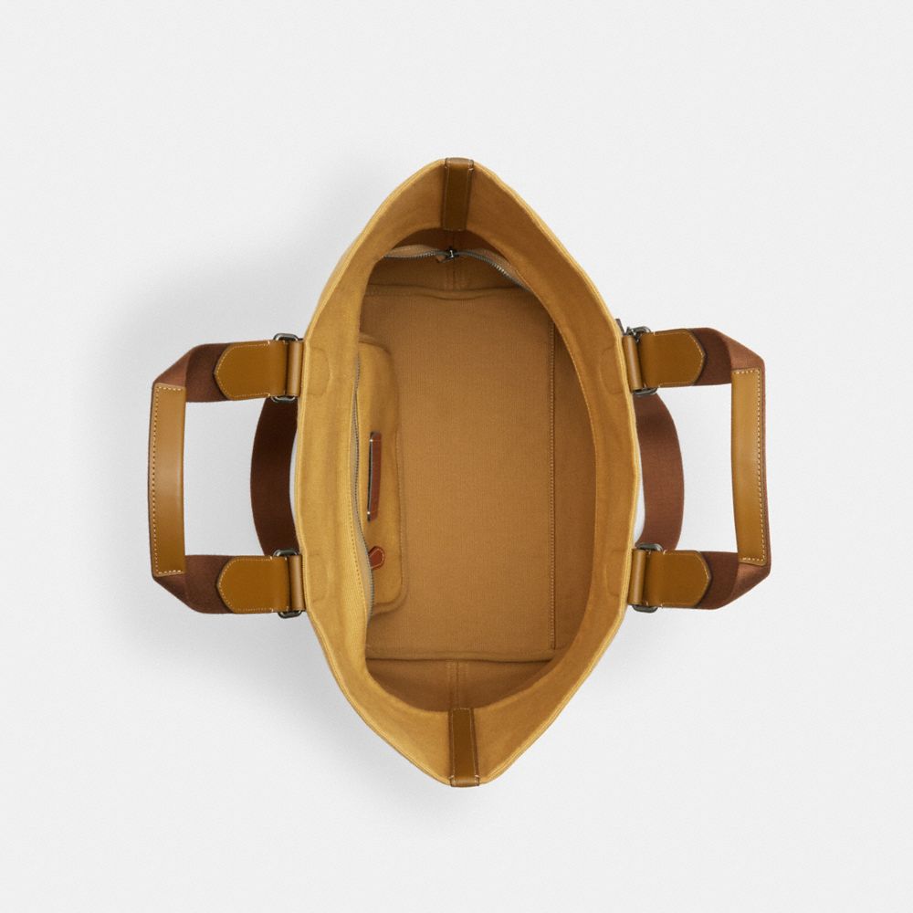 Coach Small Tour Tote Bag Gunmetal Trench Multi