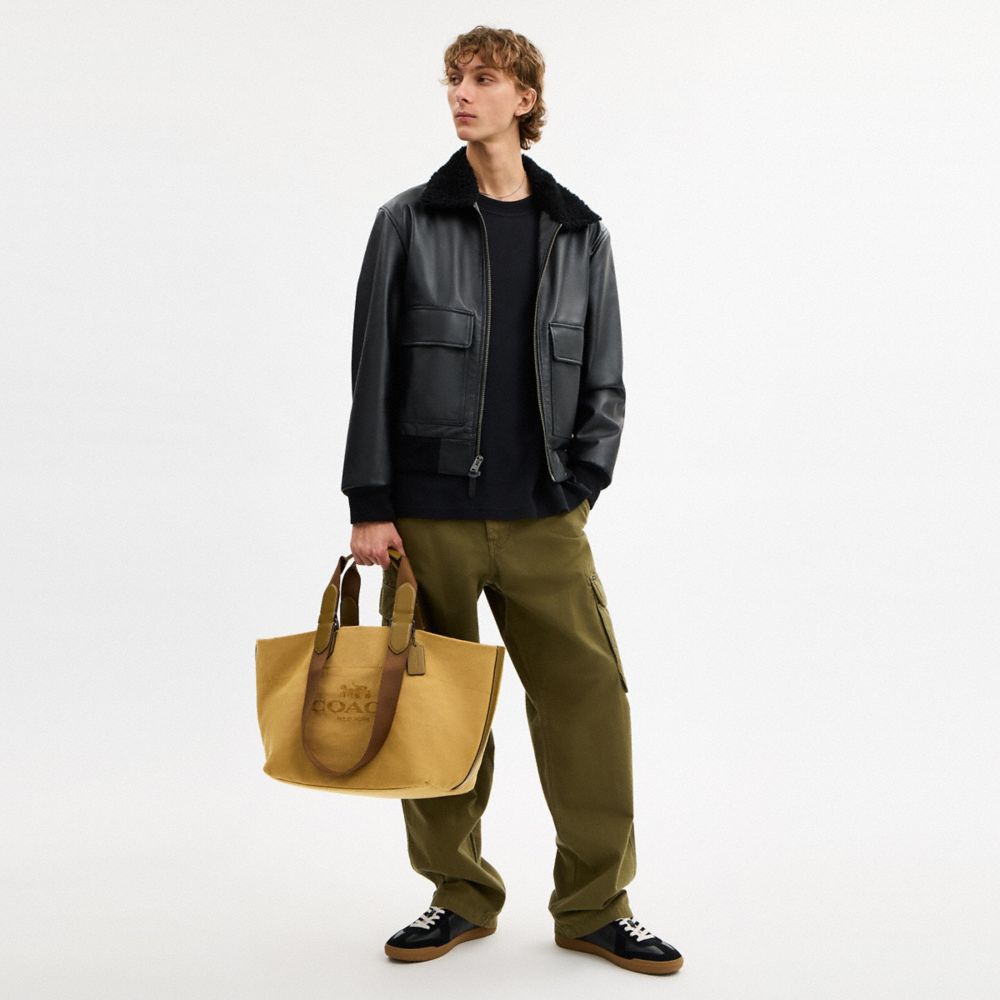 Coach Small Tour Tote Bag Gunmetal