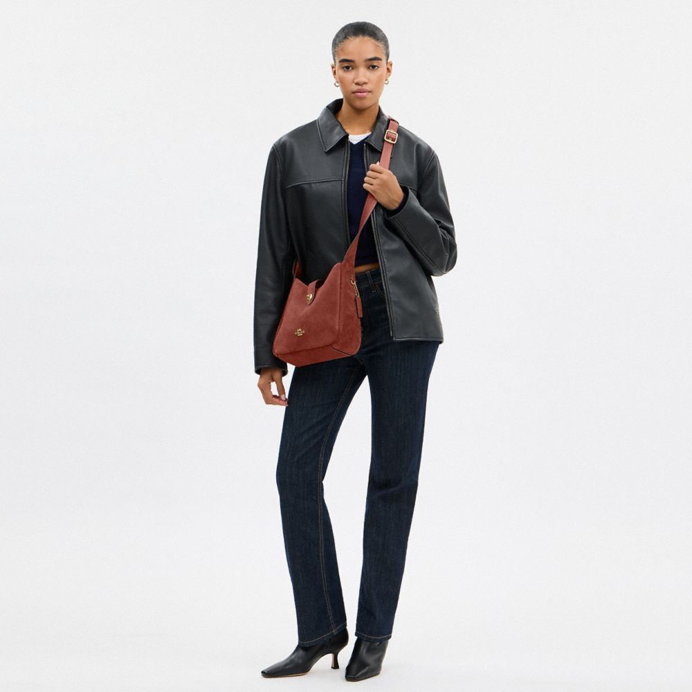 Coach Hadley Convertible Crossbody Bag Gold Clay