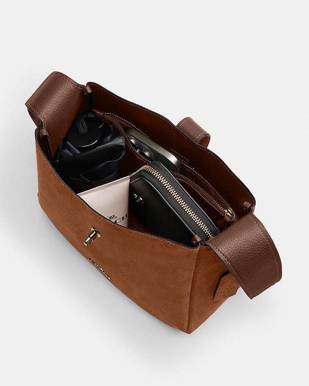 Hadley Convertible Crossbody Bag Suede-Gold-Sienna Suede-Gold-Sienna