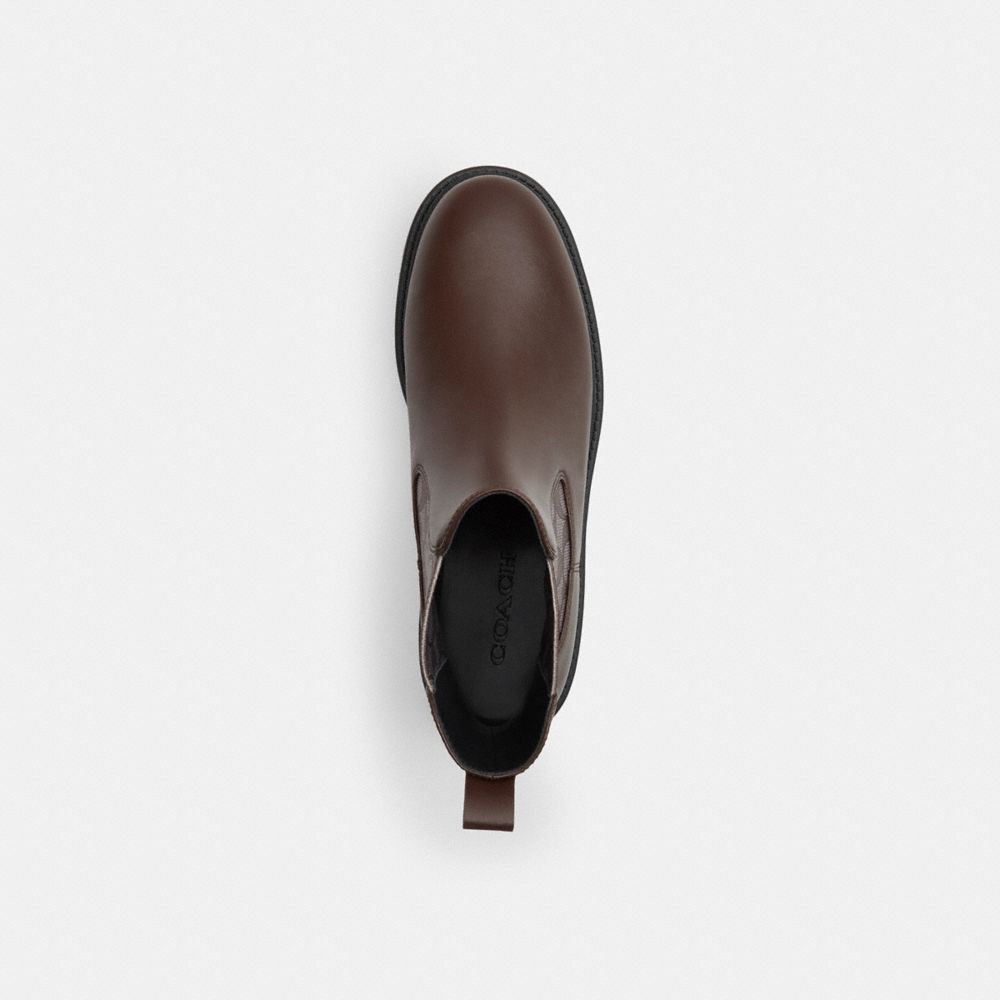 Women's Coach Lucy Chelsea Boot With Signature Polyester Maple