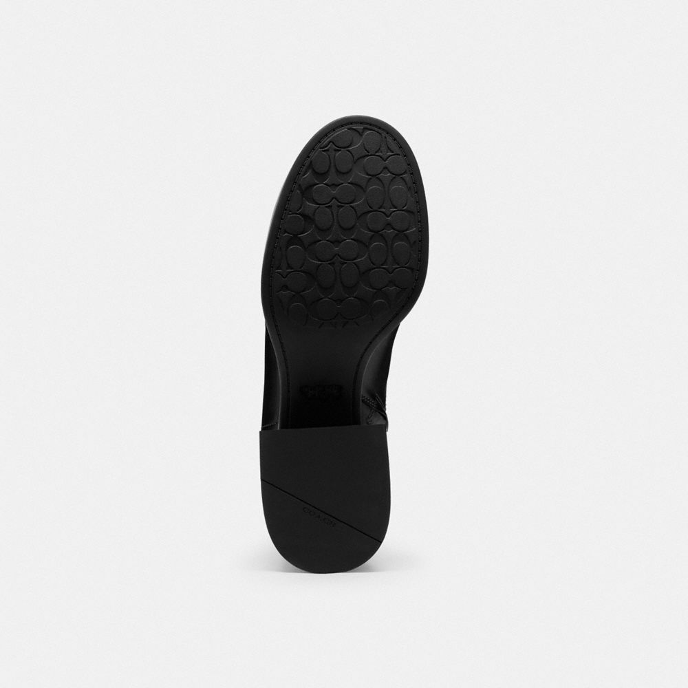 Women's Coach Block Heel Boot Black