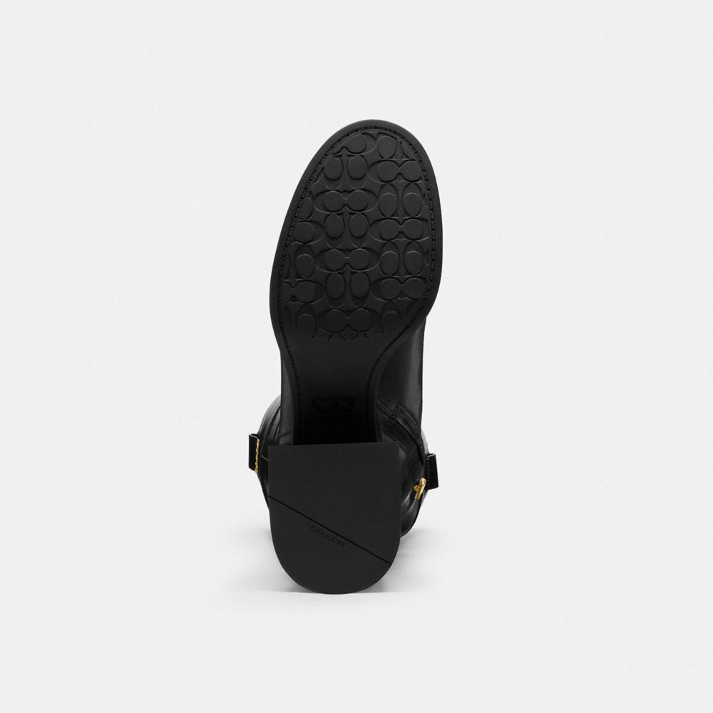 Women's Coach Block Heel Tall Boot Black