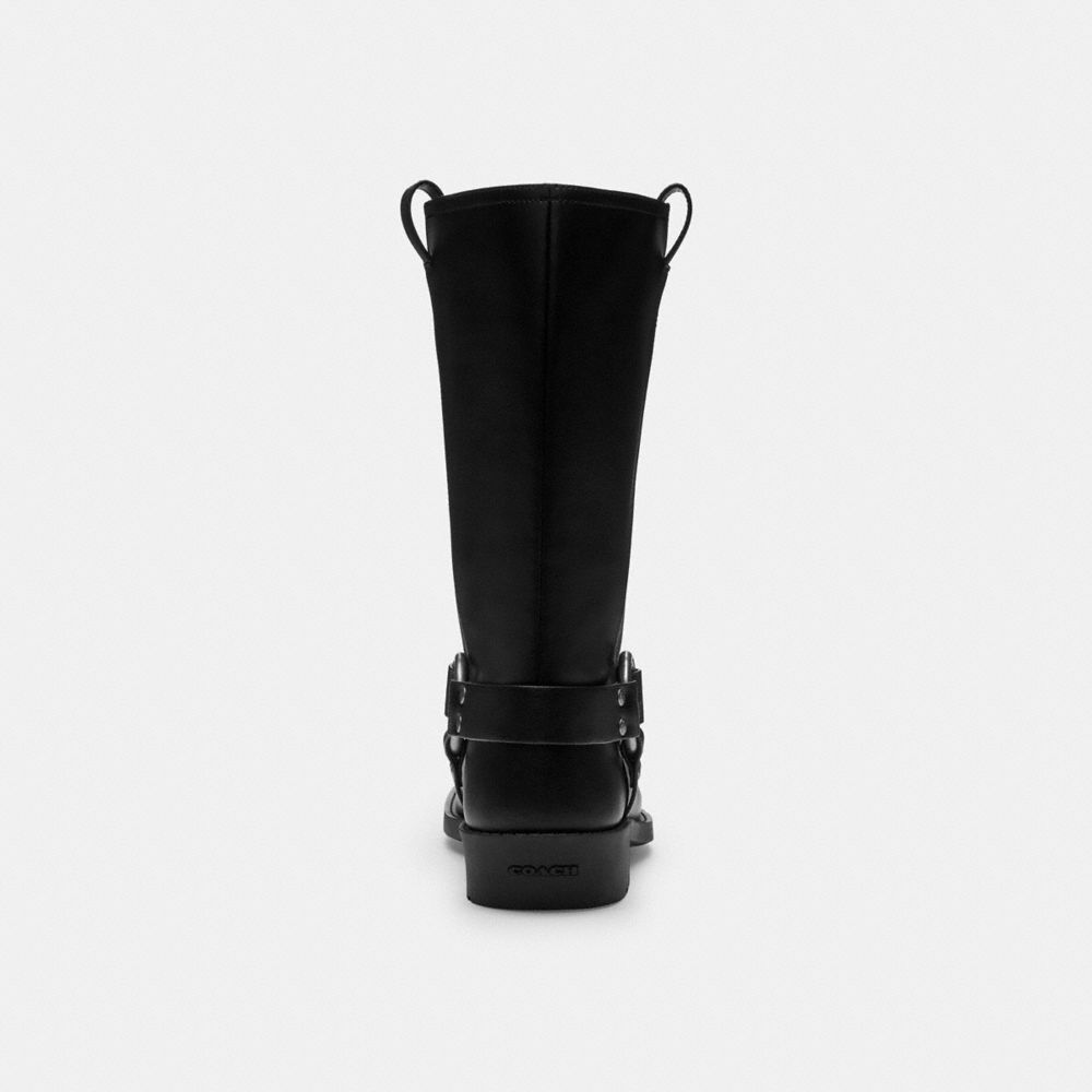Women's Coach Harness Boot Black
