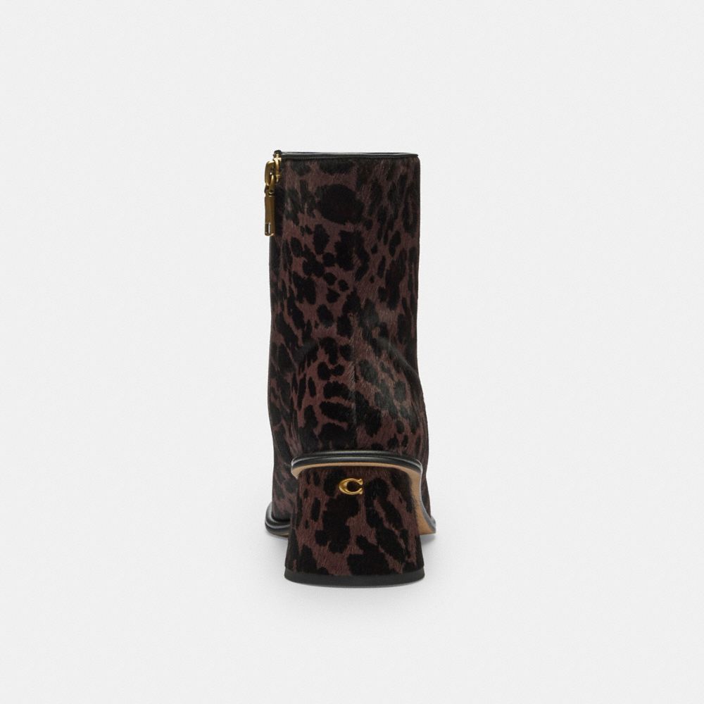 Women's Coach Gigi Bootie With Leopard Print Dark Leopard
