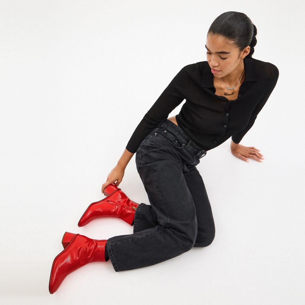 Women's Coach Gigi Bootie Bright Red