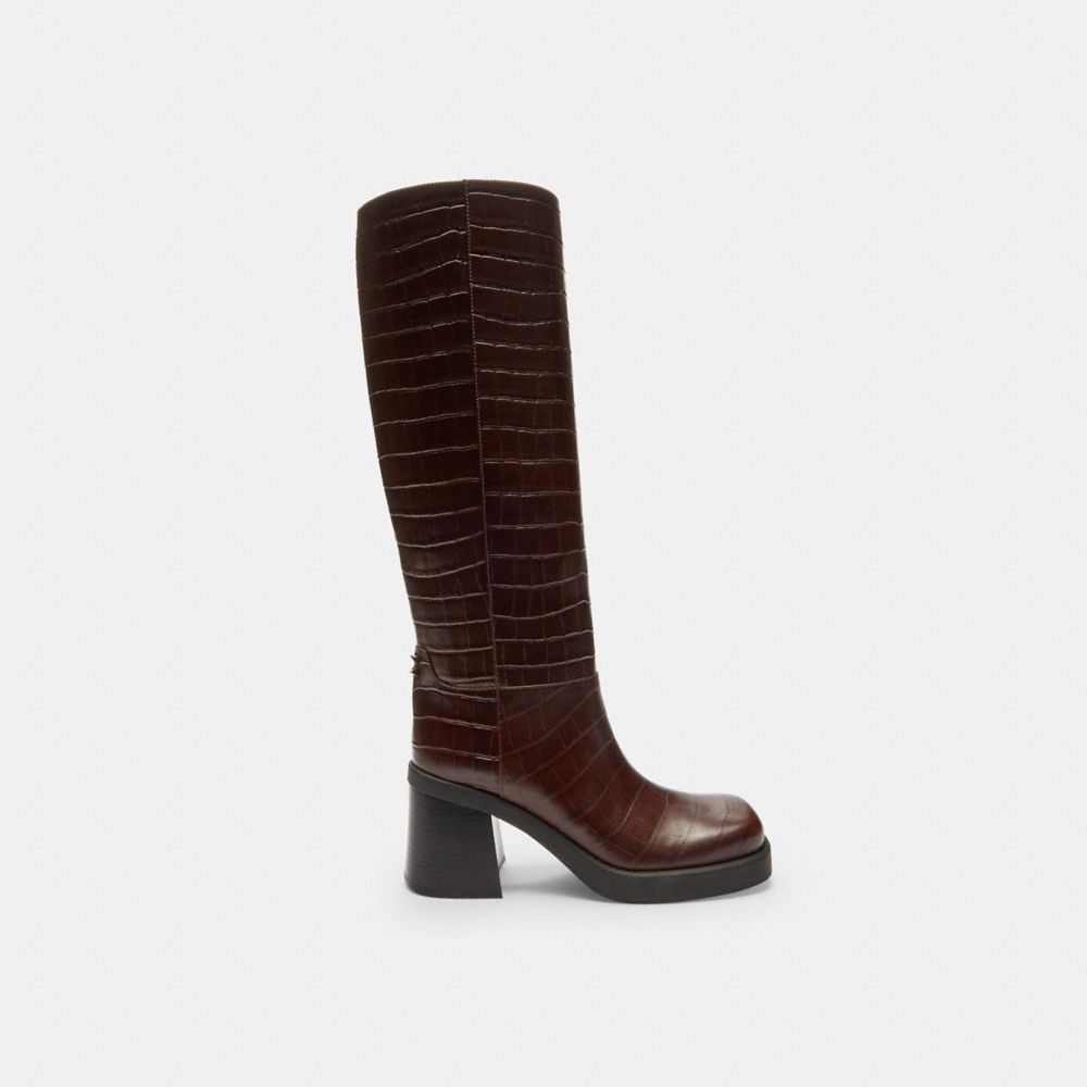Women's Coach Sculpted C Tall Boot Maple