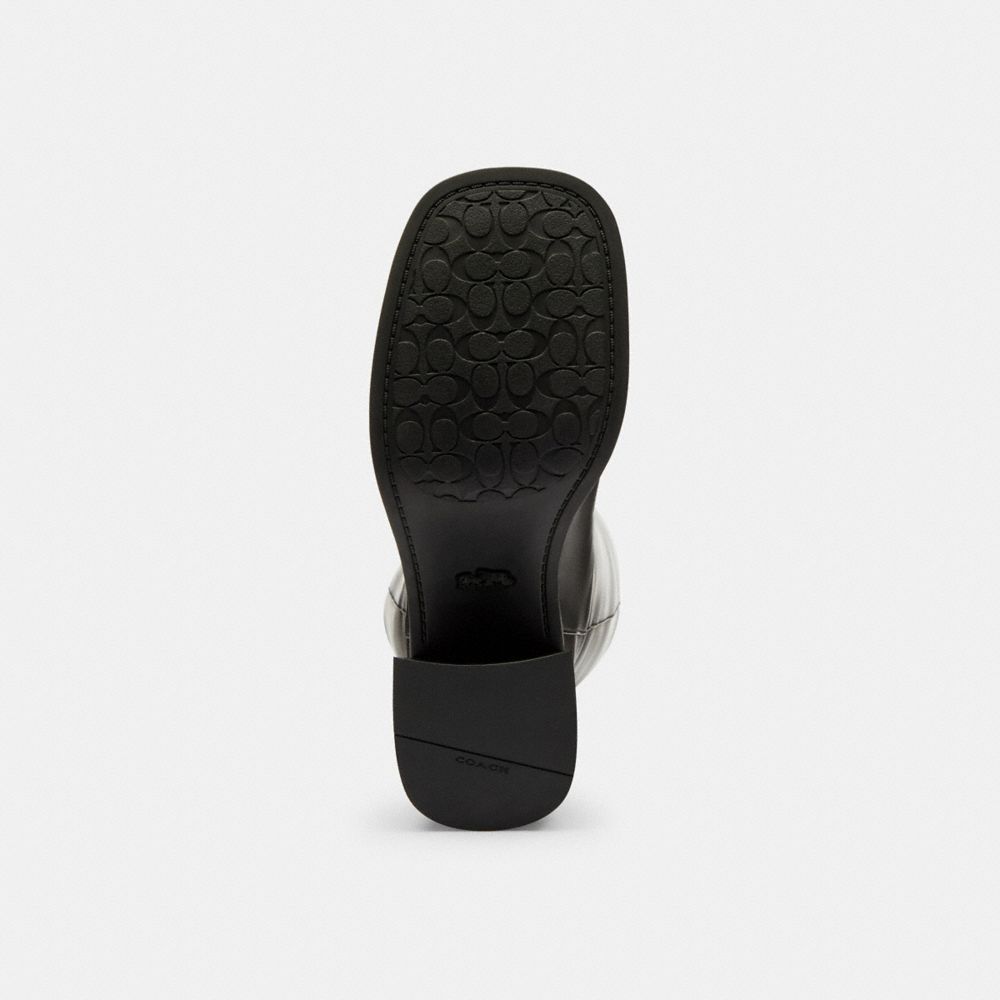 Women's Coach Sculpted C Tall Boot In Loved Leather Black