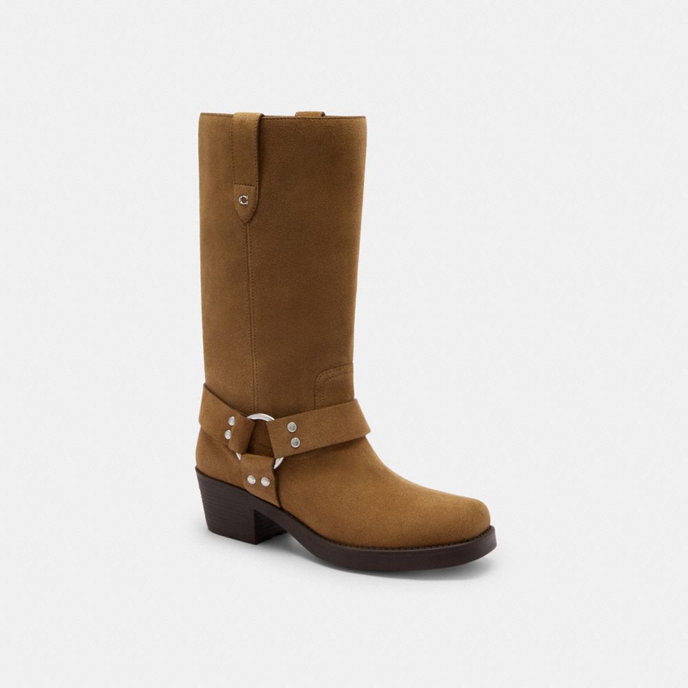 Women's Coach Harness Boot Coconut
