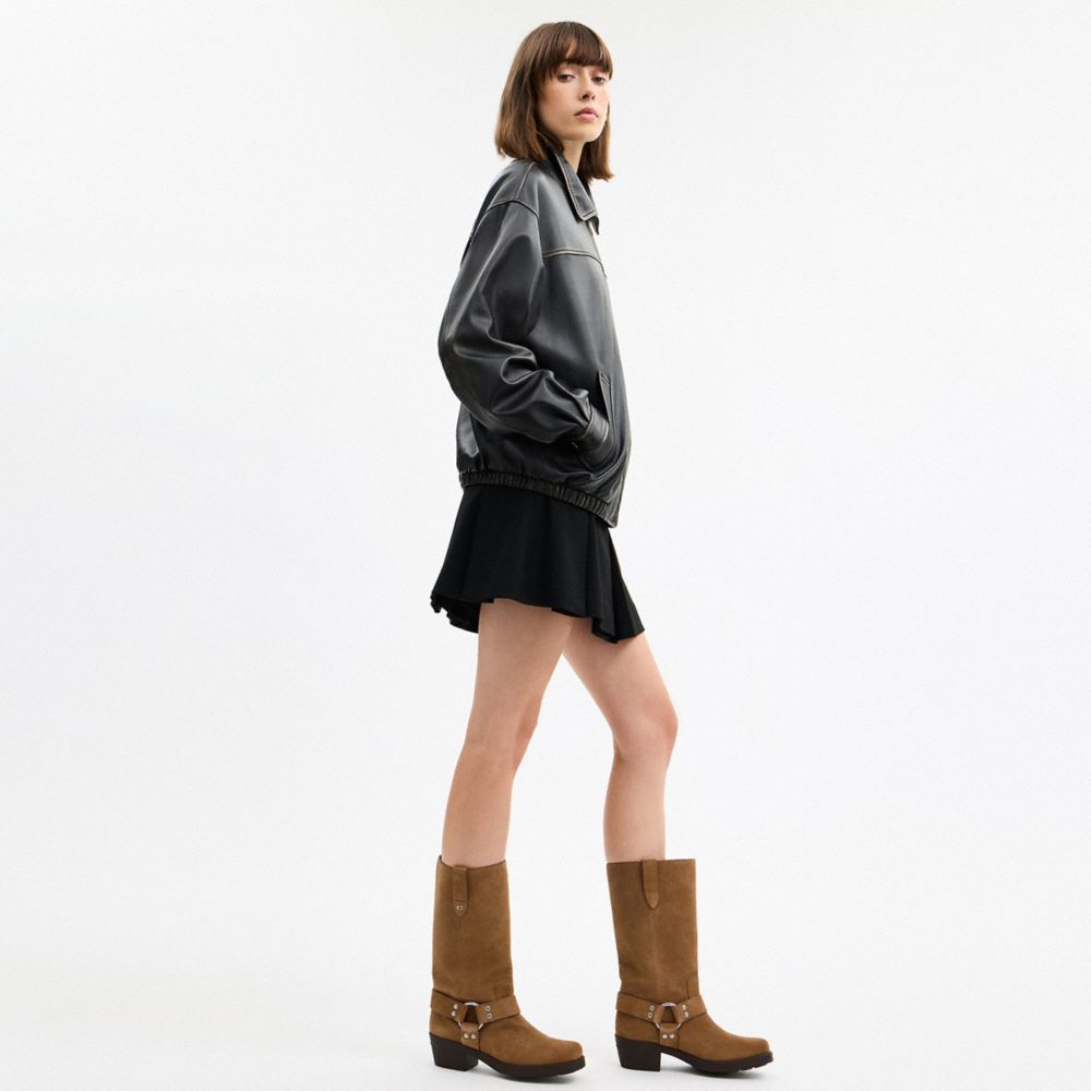 Women's Coach Harness Boot Coconut