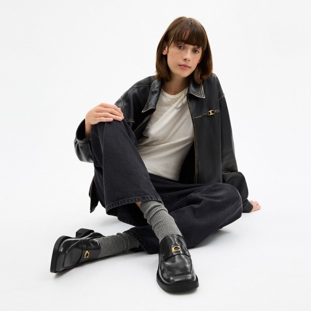 Women's Coach Penny Loafer Black