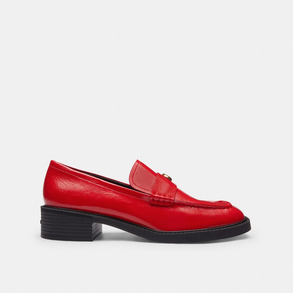 Women's Coach Penny Loafer Bright Red