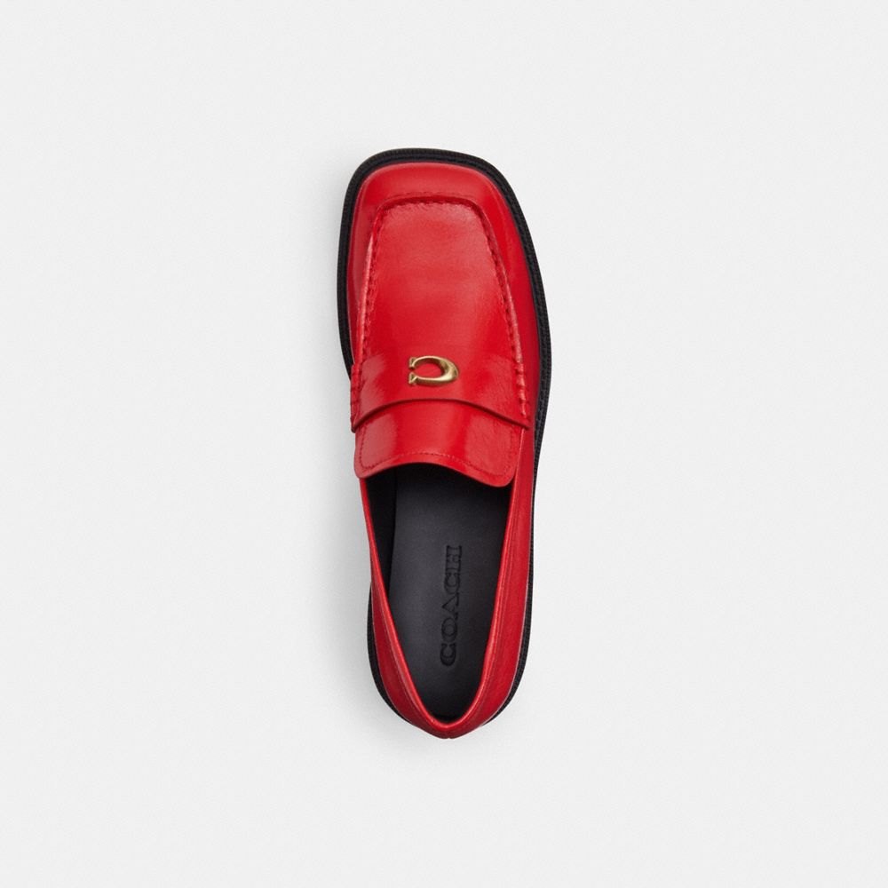Women's Coach Penny Loafer Bright Red