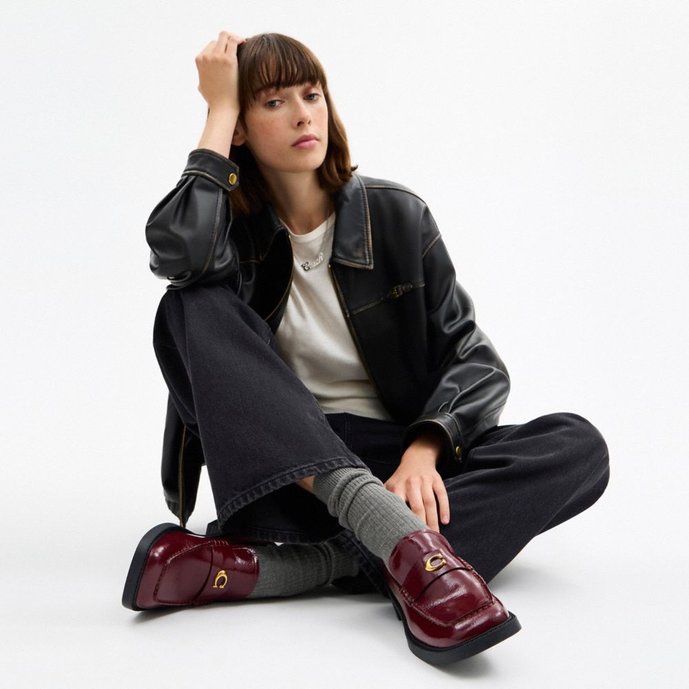 Women's Coach Penny Loafer Merlot