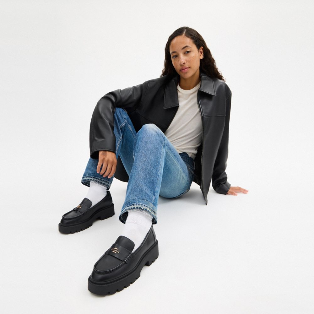 Women's Coach Lucy Loafer Black