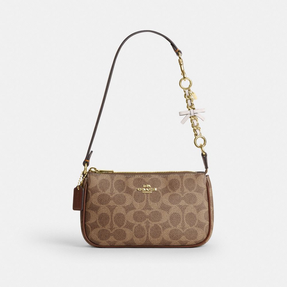 Coach Bow Strap Extender Gold Chalk
