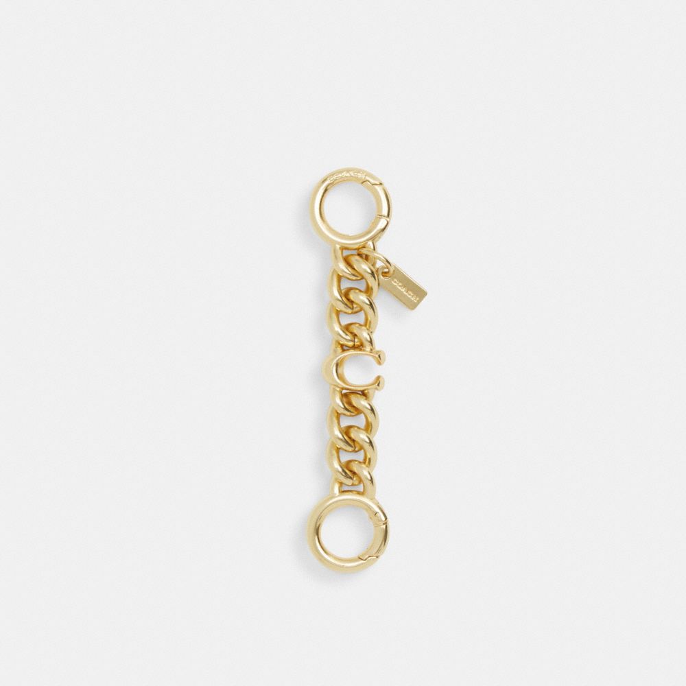 Coach Signature Strap Extender Gold Gold