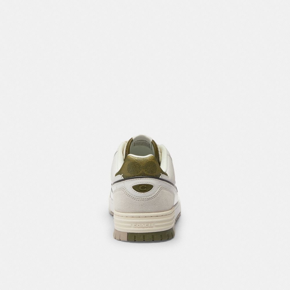 Men's Coach Soho Sneaker Olive Optic White