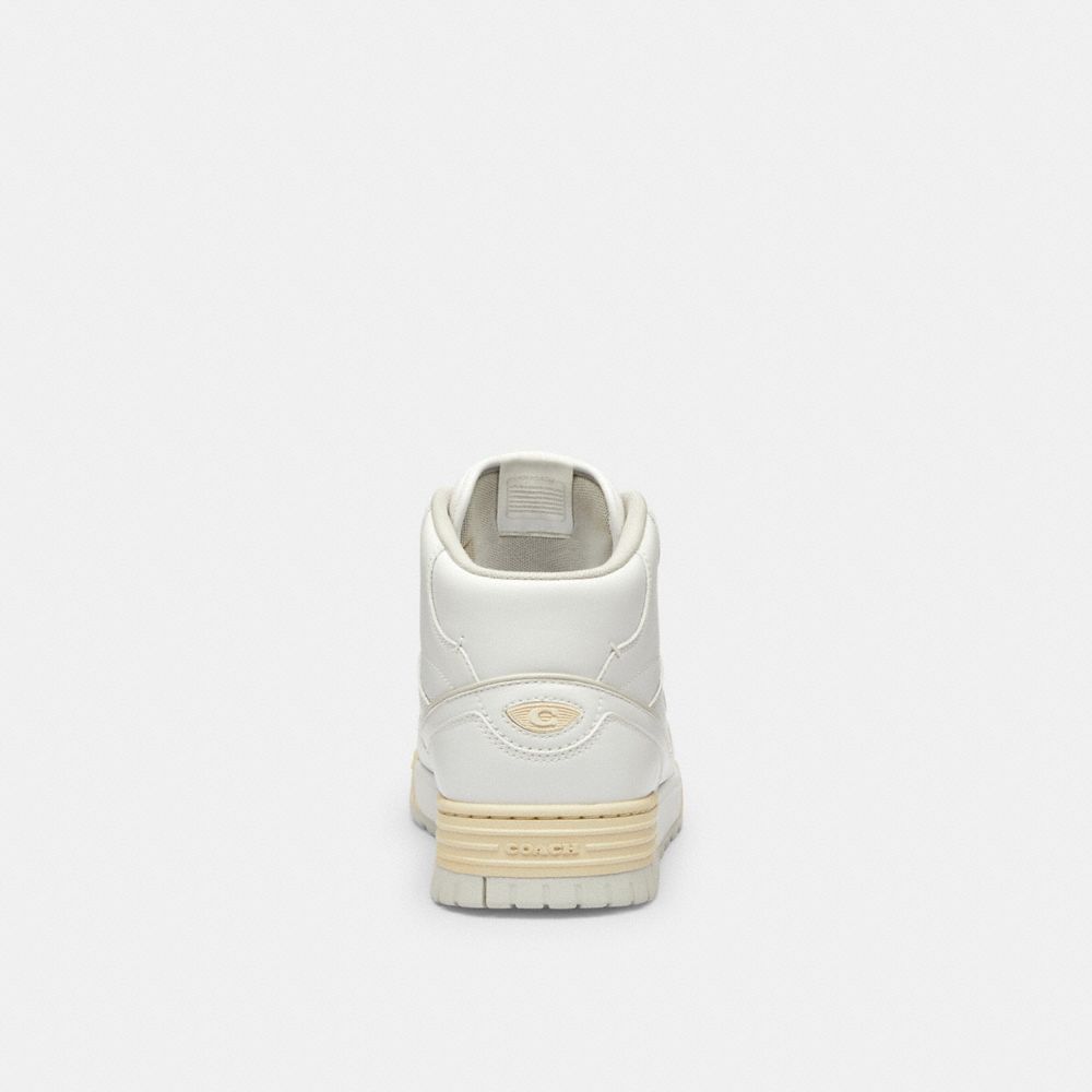 Men's Coach Soho Mid Top Sneaker Optic White