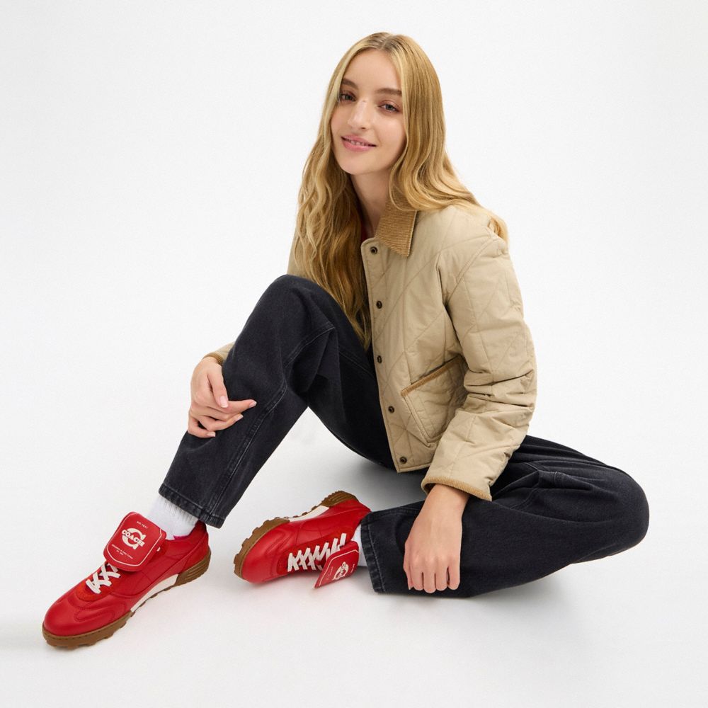 Women's Coach Match Sneaker Sport Red