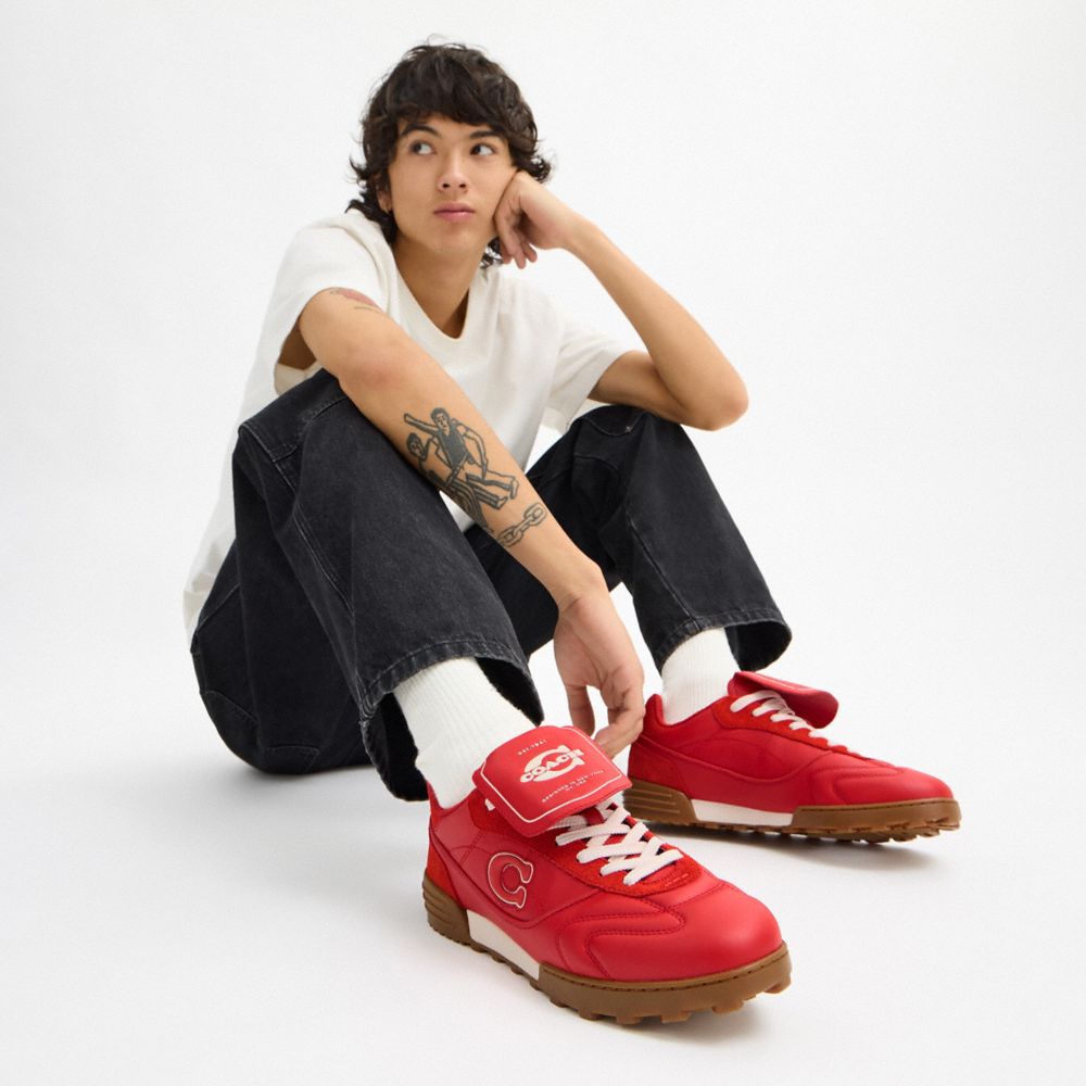 Men's Coach Match Sneaker Sport Red